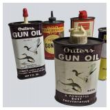 Vintage Gun Oil Tin Collection – 10 Piece Collector Lot
