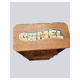 Camel Advertising Lot – 2 Vintage Signs w/ Display Crate (1990s)