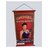 Camel Exotic Blends Cloth Advertising Hanging Sign – 1990s Collectible