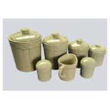 Signature Housewares “Sorrento” Canister Set – Debby Segura Designs (2001) – Sage Green