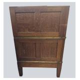 Vintage Oak 2-Drawer Filing Cabinet – Solid Wood