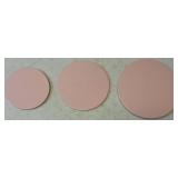 SWEET DISPLAY: Set of 3 Pink Cake Stands