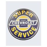 SUPER CHEVROLET SERVICE – VINTAGE STYLE METAL SIGN