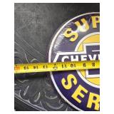 SUPER CHEVROLET SERVICE – VINTAGE STYLE METAL SIGN