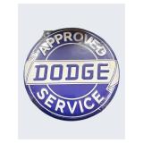 AUTHORIZED STYLE: APPROVED DODGE SERVICE METAL SIGN