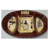 ELEGANT SERVING SET: Italian Design Platter & Glass Vessels — NEW!