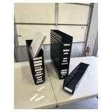 Uline 4x4x18” black plastic bins (lot 25) Uline 4x4x18” black plastic bins (lot 25)