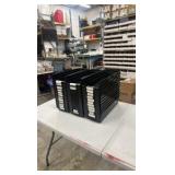 Uline 4x6x18” black plastic bins (lot 36) Uline 4x6x18” black plastic bins (lot 36)