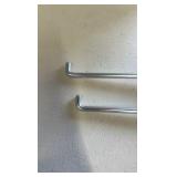 Slat wall hooks 6” chrome 83 each Slat wall hooks 6” chrome 83 each