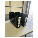 Uline 4x4x18” black plastic bins (lot 20) Uline 4x4x18” black plastic bins (lot 20)