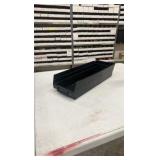 Uline 4x6x18” black plastic bins (lot 36) Uline 4x6x18” black plastic bins (lot 36)