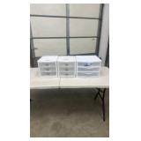 Sterilite 3 drawer containers lot of 3 Sterilite 3 drawer containers lot of 3