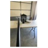 Tall Post lantern with opaque linen glass 17” light post 7 ft Tall Post lantern with opaque linen glass 17” light post 7 ft