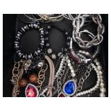 Bracelets & Necklaces - Assorted Costume Jewelry with Gemstone & Crystal Accents Bracelets & Necklaces - Assorted Costume Jewelry with Gemstone & Crystal Accents