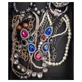Bracelets & Necklaces - Assorted Costume Jewelry with Gemstone & Crystal Accents Bracelets & Necklaces - Assorted Costume Jewelry with Gemstone & Crystal Accents