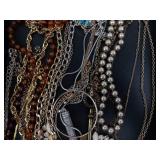 Assorted Costume Jewelry Collection: Beaded Necklaces, Pearl Bracelets & Pendants Assorted Costume Jewelry Collection: Beaded Necklaces, Pearl Bracelets & Pendants