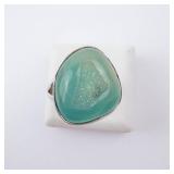 Blue Geode Druzy Sterling Ring Size 9 Blue Geode Druzy Sterling Ring Size 9