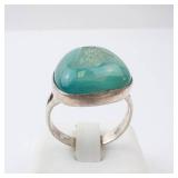 Blue Geode Druzy Sterling Ring Size 9 Blue Geode Druzy Sterling Ring Size 9