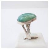 Blue Geode Druzy Sterling Ring Size 9 Blue Geode Druzy Sterling Ring Size 9