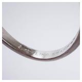 Sterling Silver Ring - Emerald-Cut Red Gemstone, Size 4 Sterling Silver Ring - Emerald-Cut Red Gemstone, Size 4