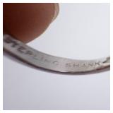 Sterling Silver Ring - Emerald-Cut Red Gemstone, Size 4 Sterling Silver Ring - Emerald-Cut Red Gemstone, Size 4