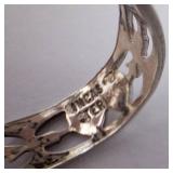 Sterling Silver Heart Band Ring - Size 6 Sterling Silver Heart Band Ring - Size 6