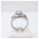 Men's CZ Rhinestone Ring - Size 12 Men's CZ Rhinestone Ring - Size 12