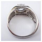 Men's CZ Rhinestone Ring - Size 12 Men's CZ Rhinestone Ring - Size 12
