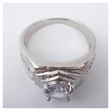 Men's CZ Rhinestone Ring - Size 12 Men's CZ Rhinestone Ring - Size 12