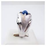 Star Sapphire Ring - 18K HGE Created - Size 7 Star Sapphire Ring - 18K HGE Created - Size 7