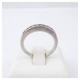 CZ Channel Set Sterling Silver Ring - Size 6 CZ Channel Set Sterling Silver Ring - Size 6