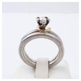 Pandora Pearl Ring - Sterling Silver - Size 8 Pandora Pearl Ring - Sterling Silver - Size 8