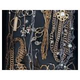 Assorted Costume Jewelry - Necklaces, Bracelets, Rings, Earrings, Chains & Pendants, Mixed Metals Assorted Costume Jewelry - Necklaces, Bracelets, Rings, Earrings, Chains & Pendants, Mixed Metals