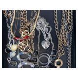 Assorted Jewelry: Necklaces, Bracelets & Earrings in Gold & Silver Tones Assorted Jewelry: Necklaces, Bracelets & Earrings in Gold & Silver Tones