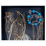 Assorted Jewelry: Necklaces, Bracelets & Earrings in Gold & Silver Tones Assorted Jewelry: Necklaces, Bracelets & Earrings in Gold & Silver Tones
