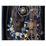 Costume Jewelry Mix: Necklaces, Bracelets & Earrings with Turquoise Accents Costume Jewelry Mix: Necklaces, Bracelets & Earrings with Turquoise Accents