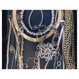 Costume Jewelry Collection - Gold-Tone Necklaces, Bracelets & Rings Costume Jewelry Collection - Gold-Tone Necklaces, Bracelets & Rings