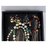 Pearl & Turquoise Jewelry Mix - Necklaces, Bracelets & Earrings, Mixed Metals Pearl & Turquoise Jewelry Mix - Necklaces, Bracelets & Earrings, Mixed Metals