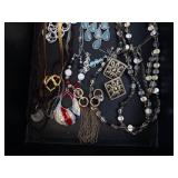 Assorted Jewelry Mix: Pearl Necklace, Turquoise Teardrop Accents & Silver Bead Chains Assorted Jewelry Mix: Pearl Necklace, Turquoise Teardrop Accents & Silver Bead Chains