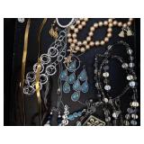 Assorted Jewelry Mix: Pearl Necklace, Turquoise Teardrop Accents & Silver Bead Chains Assorted Jewelry Mix: Pearl Necklace, Turquoise Teardrop Accents & Silver Bead Chains