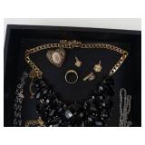 Black & Gold Fashion Jewelry Collection - Necklace, Rings, Earrings & Bracelets Black & Gold Fashion Jewelry Collection - Necklace, Rings, Earrings & Bracelets