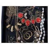 Costume Jewelry Tray - Assorted Necklaces, Bracelets & Earrings Costume Jewelry Tray - Assorted Necklaces, Bracelets & Earrings