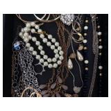 Costume Jewelry Lot - Bracelets, Bangles, Necklaces & Beads, Mixed Metals Costume Jewelry Lot - Bracelets, Bangles, Necklaces & Beads, Mixed Metals