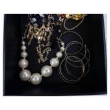 Pearl Necklace & Assorted Jewelry - Bracelets, Earrings, Beads Pearl Necklace & Assorted Jewelry - Bracelets, Earrings, Beads