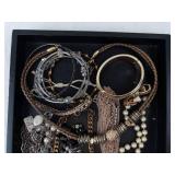 Assorted Fashion Jewelry - Pearl Bead Necklace, Cream Beads, Gold-Tone Bracelets Assorted Fashion Jewelry - Pearl Bead Necklace, Cream Beads, Gold-Tone Bracelets