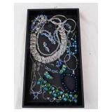 Blue & Green Bead Jewelry Set - Necklaces, Bracelets, Earrings Blue & Green Bead Jewelry Set - Necklaces, Bracelets, Earrings