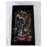 Assorted Costume Jewelry Display Box - Necklaces, Chains & Pendants Assorted Costume Jewelry Display Box - Necklaces, Chains & Pendants