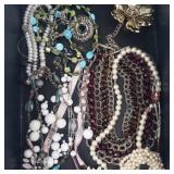 Assorted Costume Jewelry Necklaces & Bracelets - Pearl & Bead Mix in Box Assorted Costume Jewelry Necklaces & Bracelets - Pearl & Bead Mix in Box