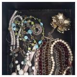 Assorted Costume Jewelry Necklaces & Bracelets - Pearl & Bead Mix in Box Assorted Costume Jewelry Necklaces & Bracelets - Pearl & Bead Mix in Box