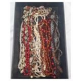 Beaded Necklaces Assorted Bead Strands - Shell, Glass, Wood, Stone Beads Beaded Necklaces Assorted Bead Strands - Shell, Glass, Wood, Stone Beads